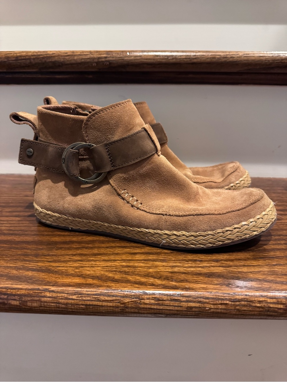 UGG Sloane Suede Harness Booties Size 7.5